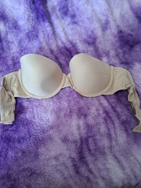 Maidenform Beige Strapless Molded Cup Bra